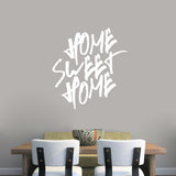 Home Sweet Home Wall Decal 33" wide x 36" tall Sample Image
