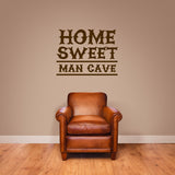 Home Sweet Man Cave Wall Decal
