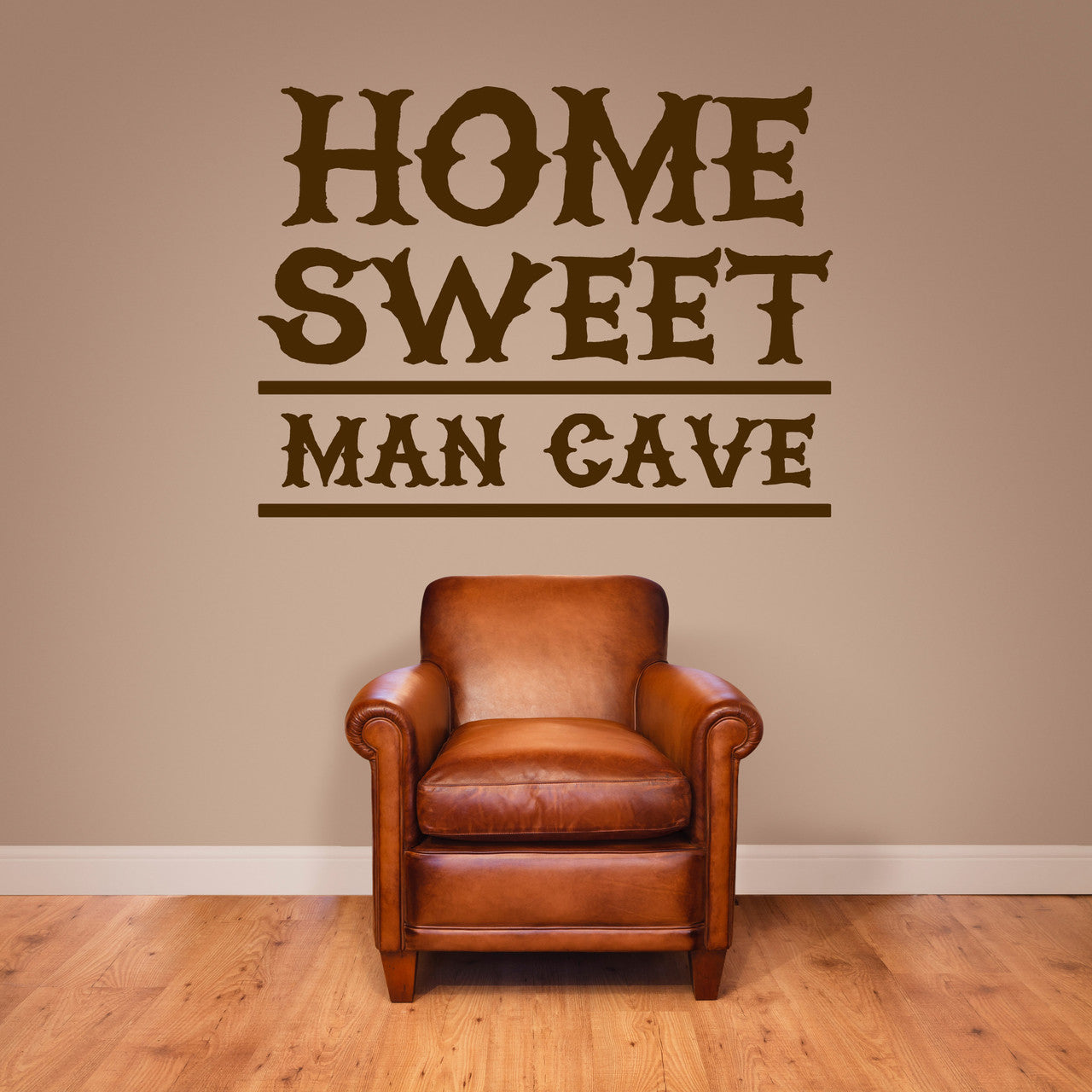 Home Sweet Man Cave Wall Decal