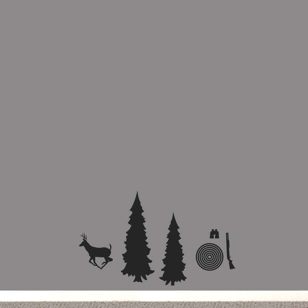Hunting Pack Wall Decals Small Sample Image