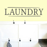Laundry Wall Decals 36" wide x 8.5" tall Sample Size