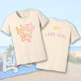 Lake Erie Love - Shores and Islands Ohio - Women's Lake Girl Natural T-Shirt