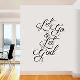 Let Go & Let God Wall Decals 34" wide x 48" tall Sample Image