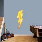 Lightning Bolt Printed Wall Decal 12" wide x 36" tall Sample Image