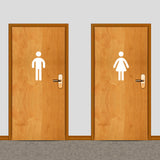 Men's and Women's Restroom Wall Decals Medium Sample Image