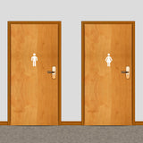 Men's and Women's Restroom Wall Decals Small Sample Image