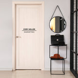 Name and Professional Title Wall Decal