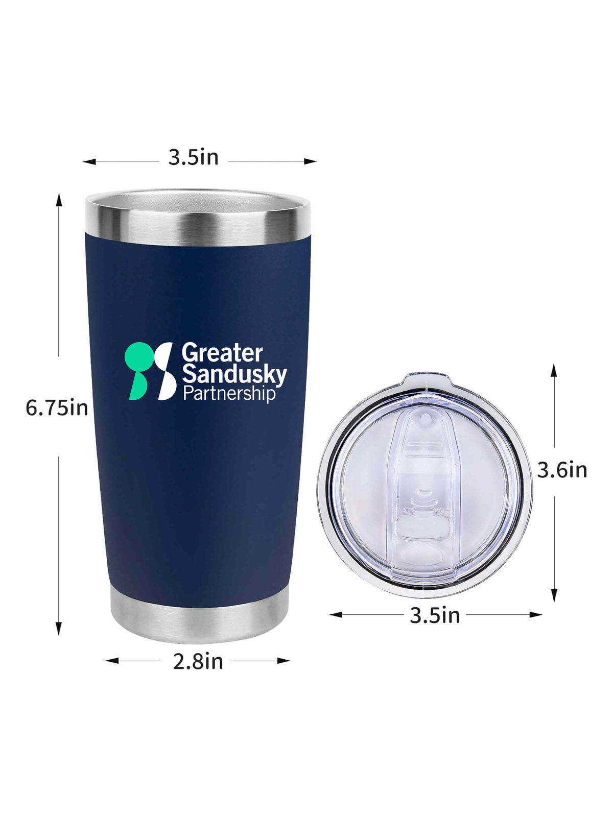 GSP Navy Stainless Steel Tumbler Coffee Mug