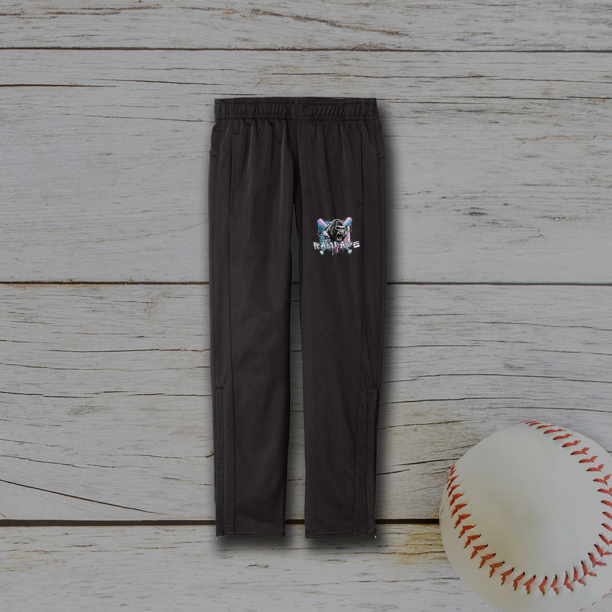 NWO Rampage Youth Sport-Tek® Tricot Track Jogger - Black