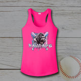 NWO Rampage Sport-Tek® Women's PosiCharge® Competitor™ Racerback Tank - Neon Pink