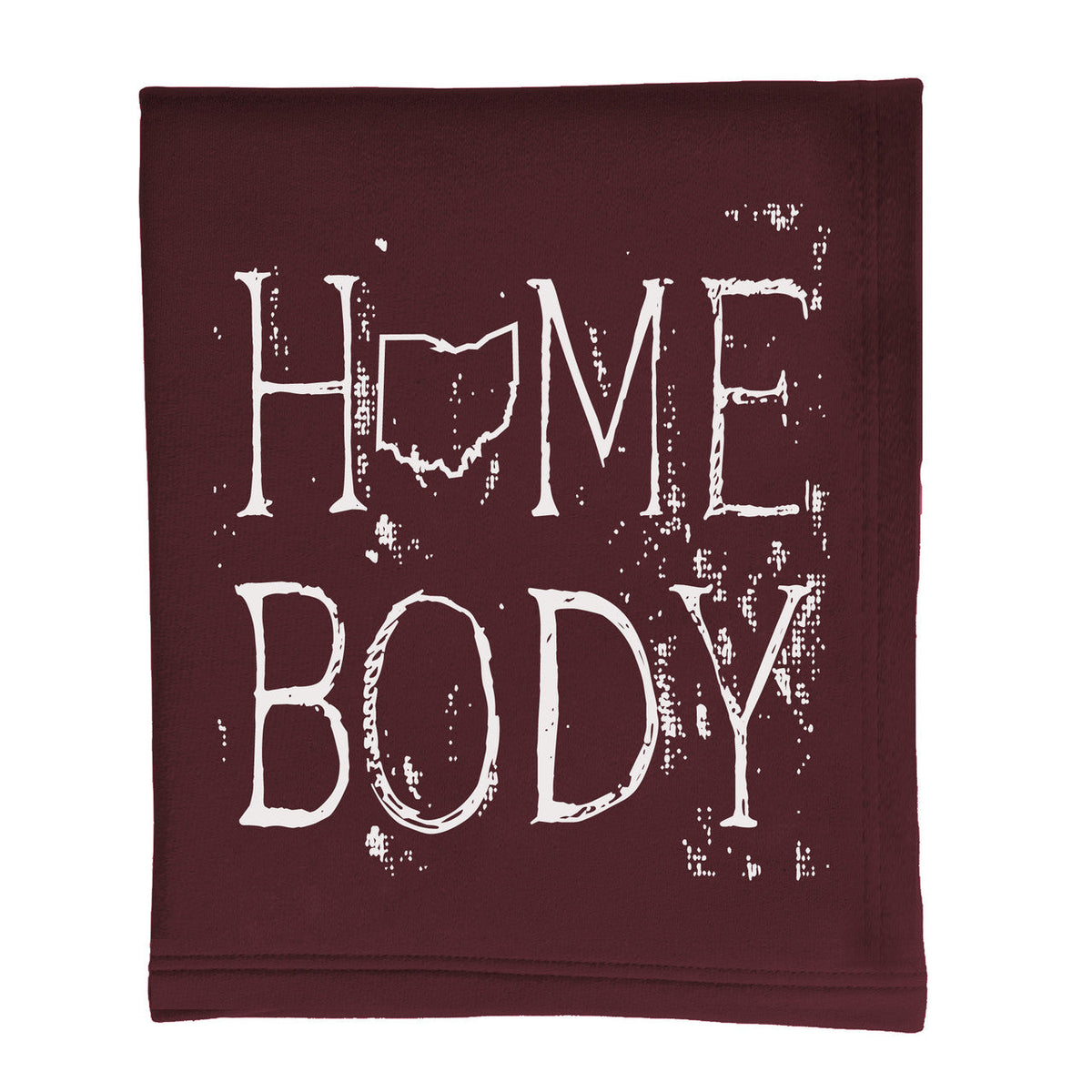 Ohio Homebody Fleece Sweatshirt Blanket