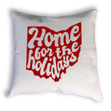 Ohio Home For The Holidays Pillow
