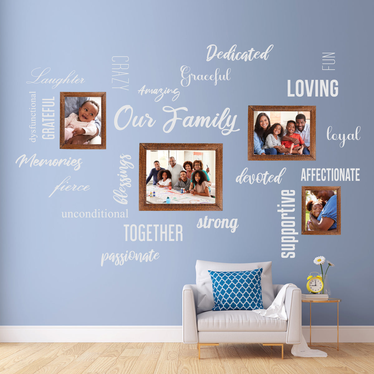 Words to Describe Our Family Wall Decals