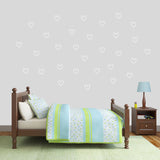 Outlined Hearts Wall Decal Pack Medium Sample Image