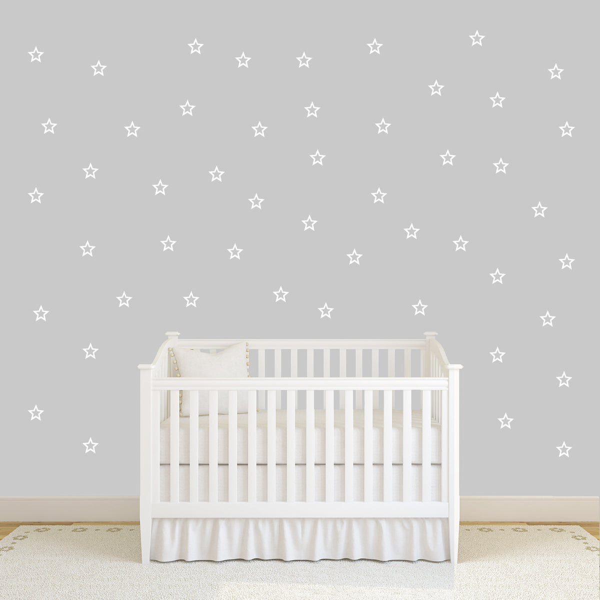Outlined Stars Set Wall Decals Small Sample Image