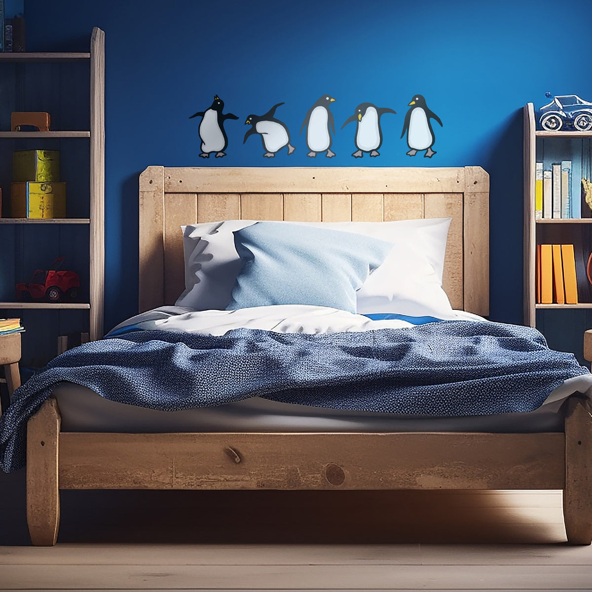 Penguins Printed Peel and Stick Wall Decals