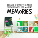 Children Making Memories Wall Decals 60" wide x 22" tall Sample Image