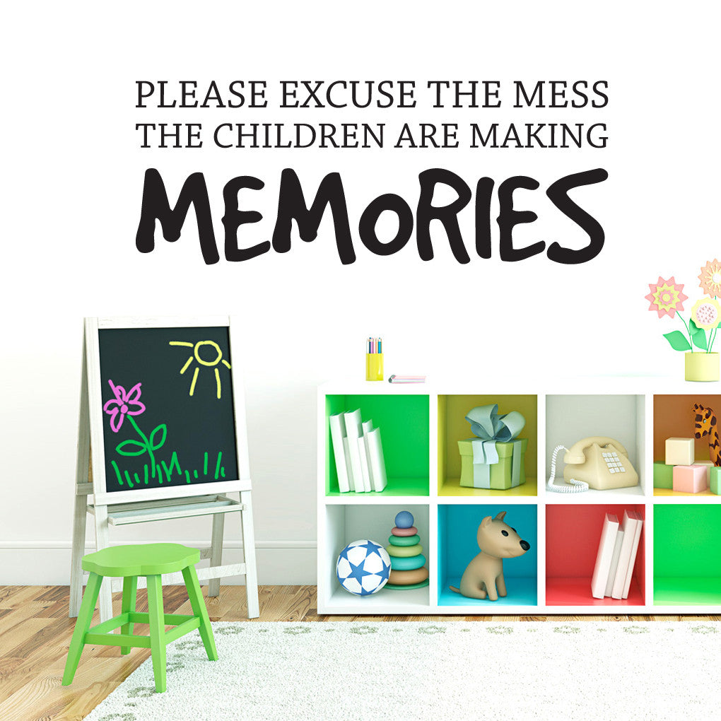 Children Making Memories Wall Decals 60" wide x 22" tall Sample Image