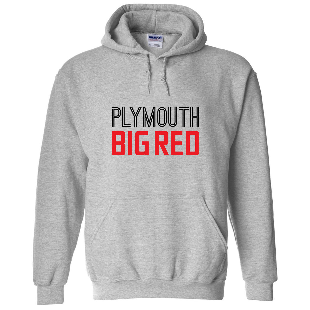 Plymouth Big Red Adult Unisex Hooded Sweatshirt