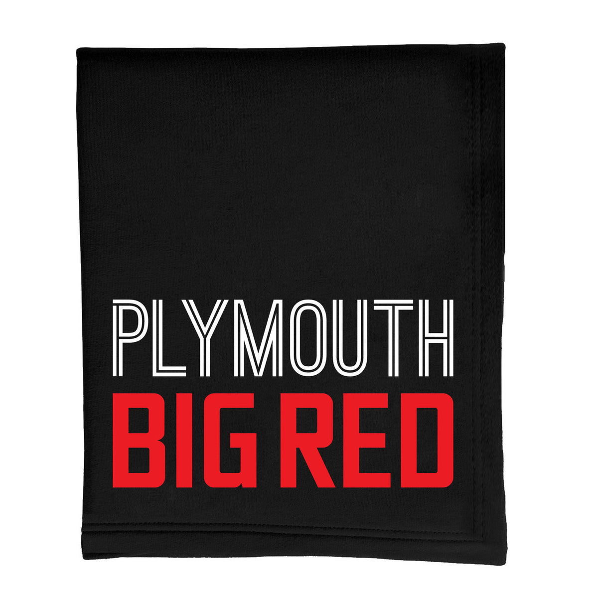 Plymouth Big Red Fleece Sweatshirt Blanket