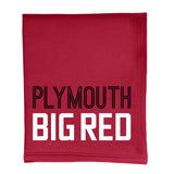 Plymouth Big Red Fleece Sweatshirt Blanket