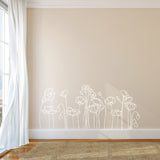 Poppies Outline Wall Decal