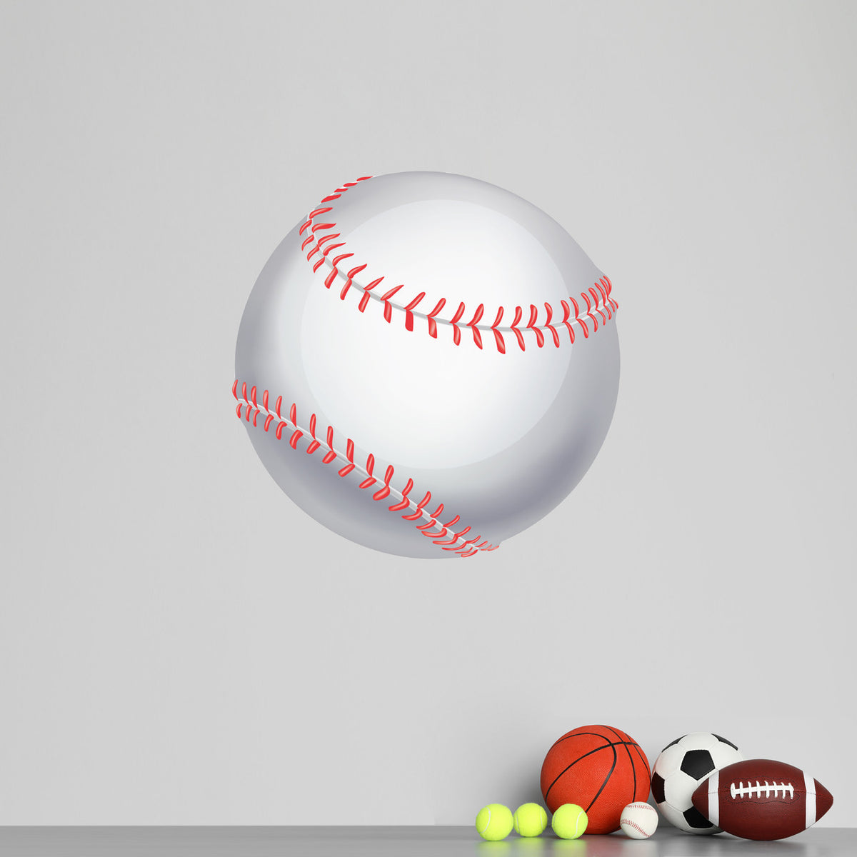 Baseball Printed Wall Decal