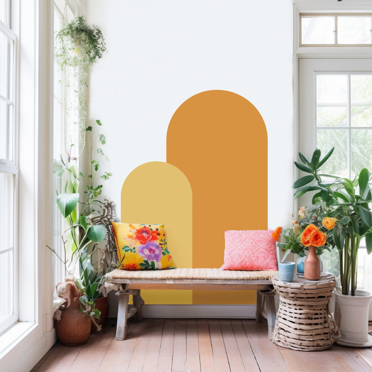 Printed Arch Wall Decal- Peel - Stick - Remove - Replace