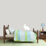 Rabbit Silhouette Wall Decals 12" wide x 12" tall Sample Image