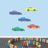 Race Cars Printed Wall Decals Medium Sample Image