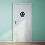 Restroom Sign Wall Decals 8" wide x 8" tall Sample Image