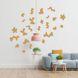 Retro Fluid Shapes Decal Set