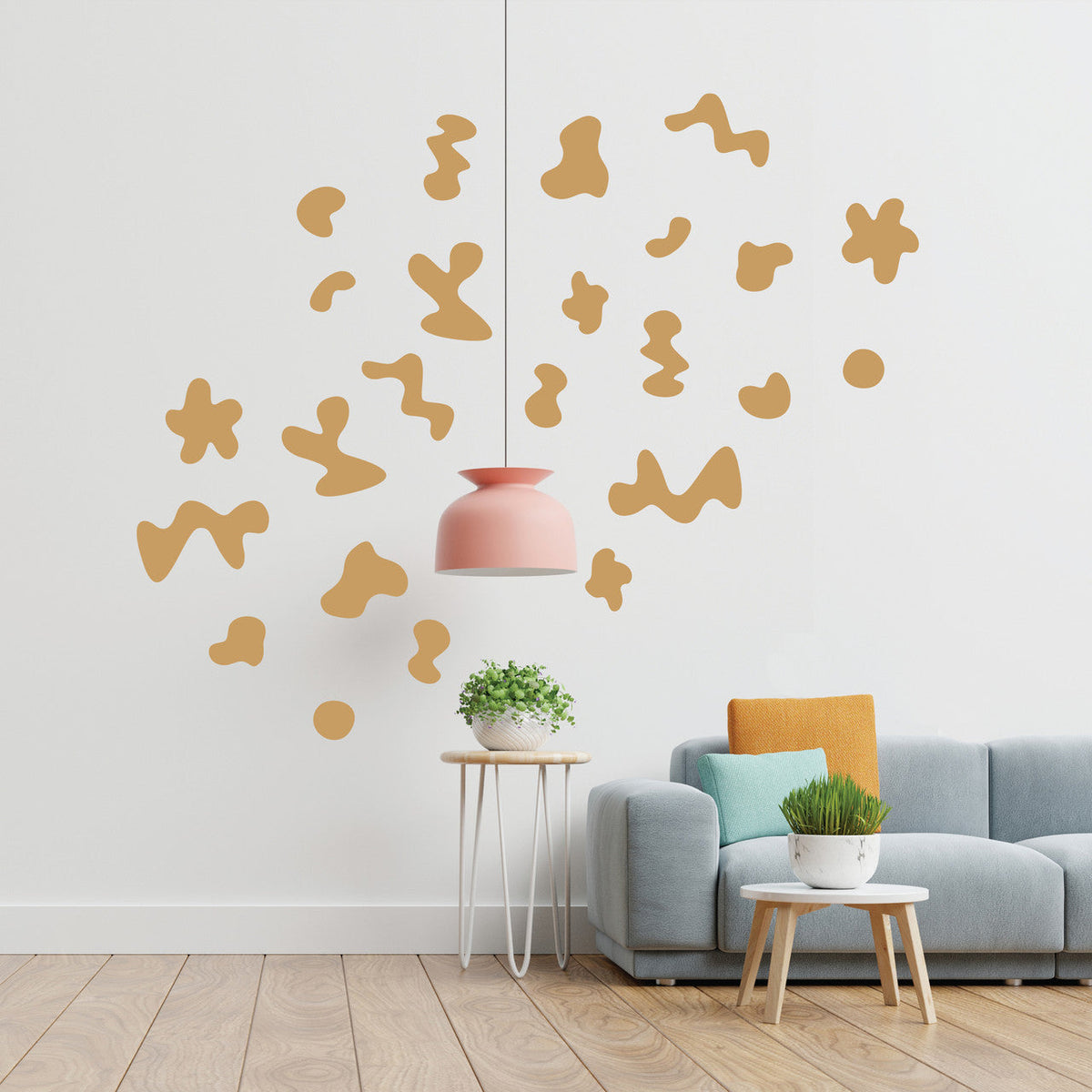 Retro Fluid Shapes Decal Set