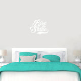 Rise And Shine Wall Decals 24" wide x 20" tall Sample Image