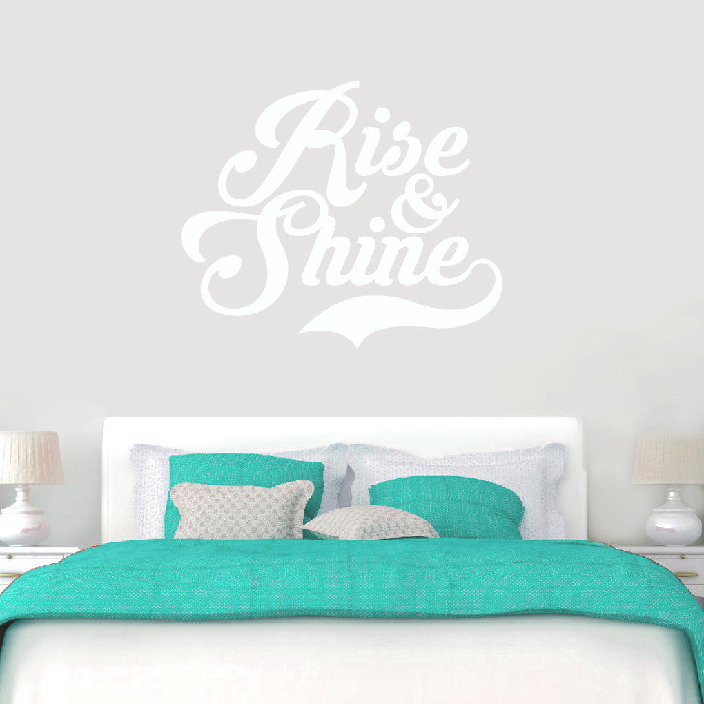 Rise And Shine Wall Decals 48" wide x 40" tall Sample Image