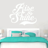 Rise And Shine Wall Decals 60" wide x 50" tall Sample Image