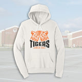 Seneca East Tiger Eyes Vintage White Adult Unisex Sponge Fleece Hoodie