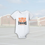 Seneca East Tiger Eyes White Infant Bodysuit