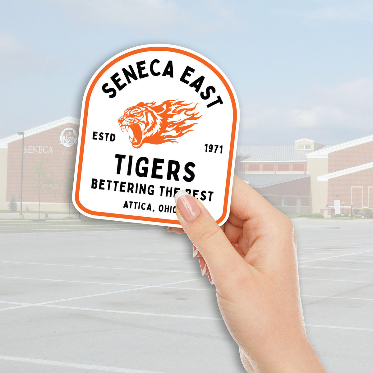 Seneca East Tigers Motto Decal