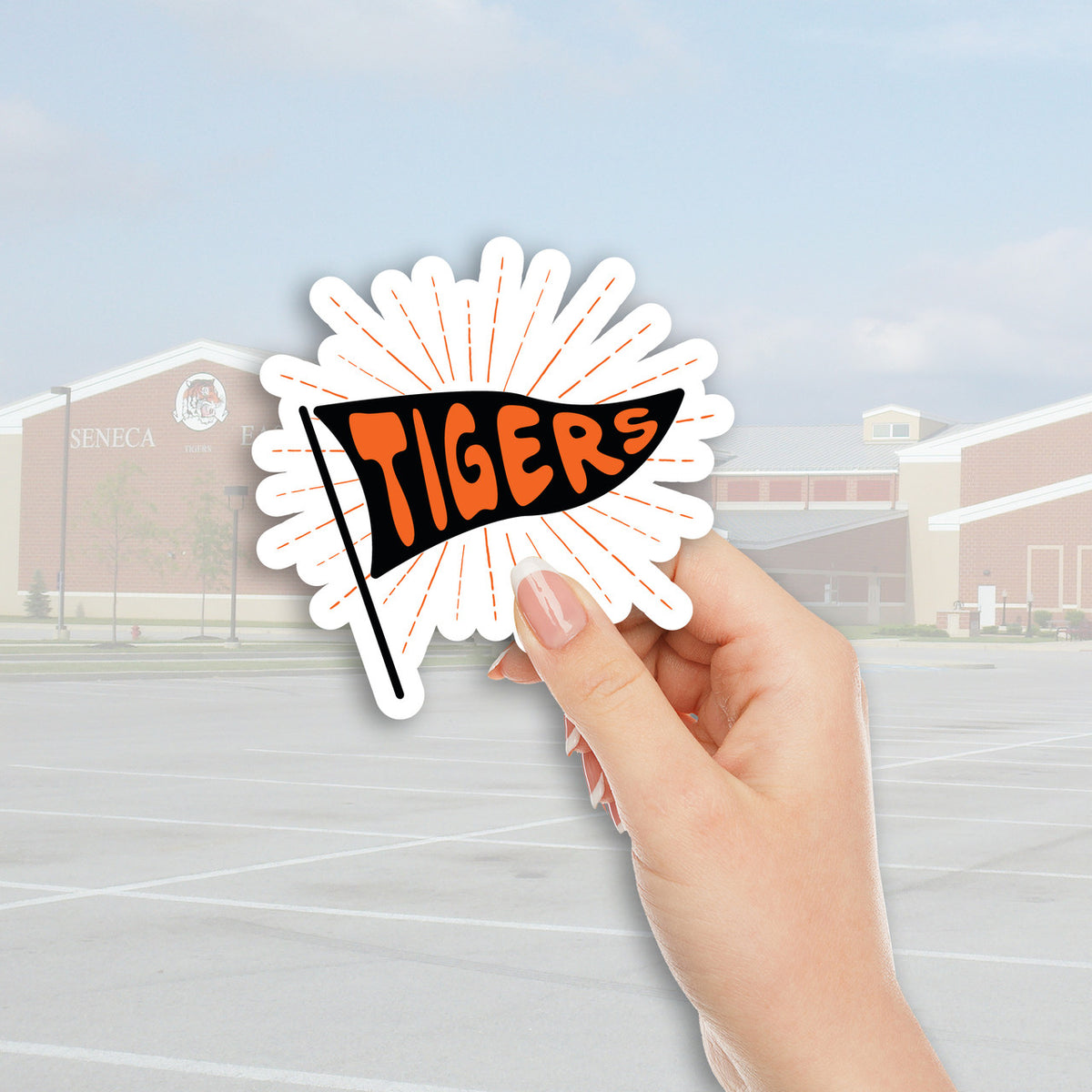 Seneca East Tigers Pennant Flag Decal