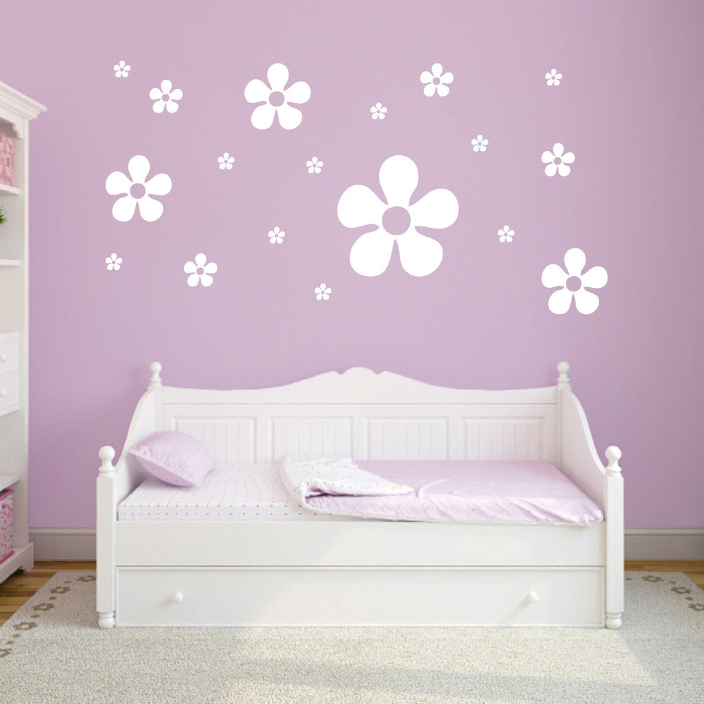Set of Flowers Wall Decals and Stickers