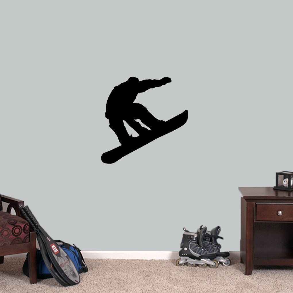 Snowboarder Wall Decal 24" wide x 24" tall Sample Image