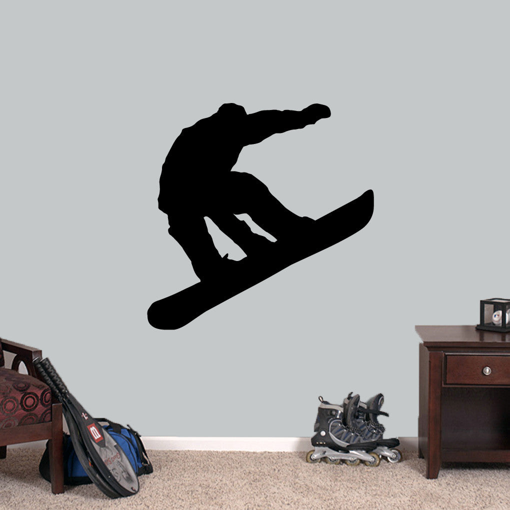 Snowboarder Wall Decal 36" wide x 36" tall Sample Image