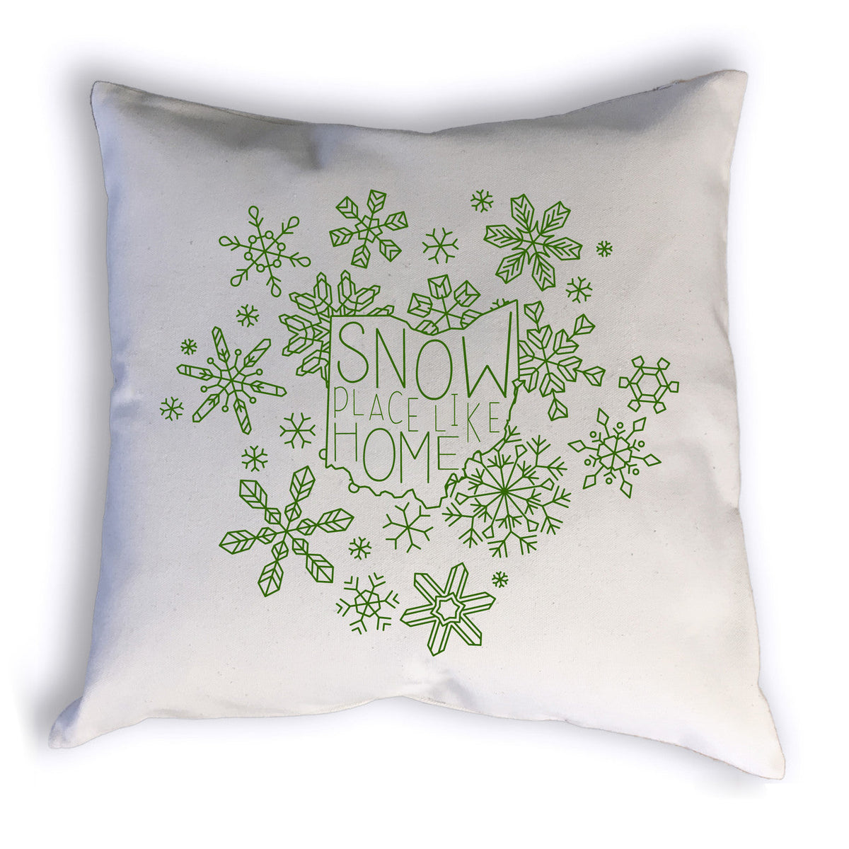 Snow Place Like Home Ohio Pillow