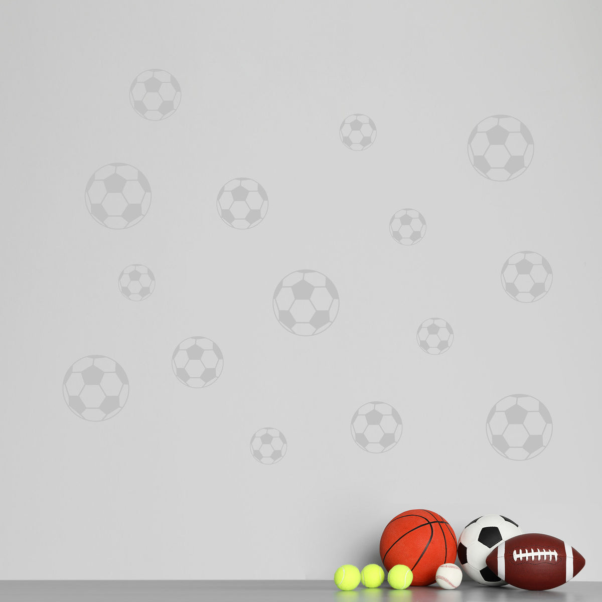 Soccer Ball Set Wall Decals