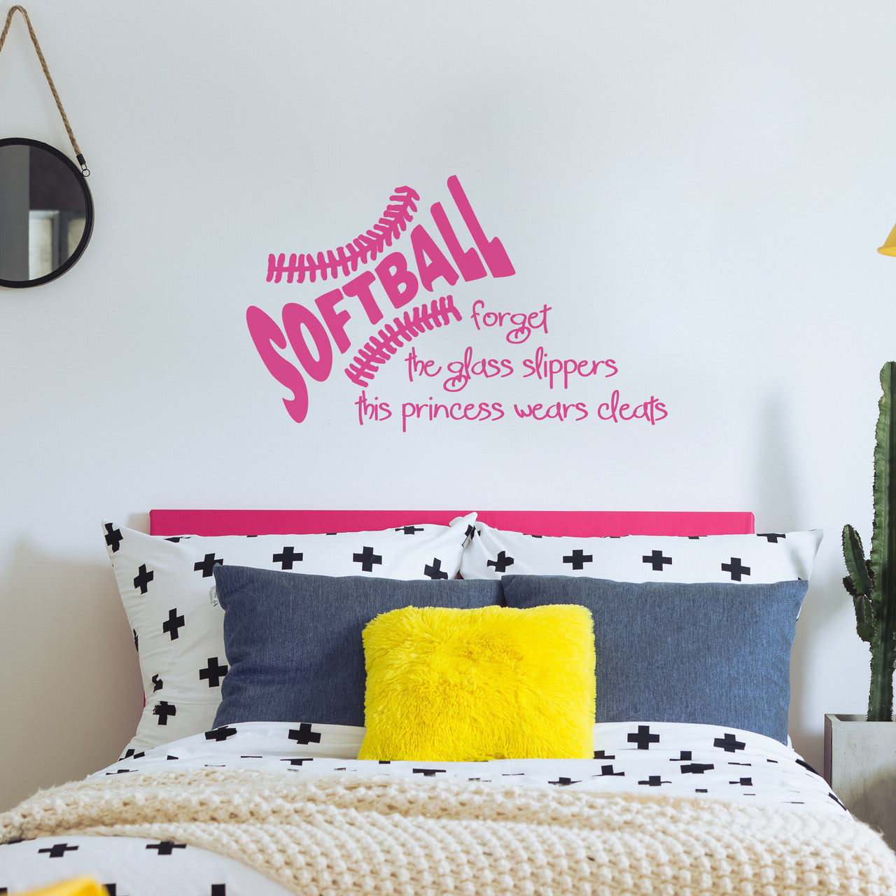 Softball Forget The Glass Slippers This Princess Wears Cleats Wall Decal