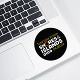 Lake Erie Love - Shores and Islands Ohio - Shores and Islands Solar Eclipse Decal Sticker