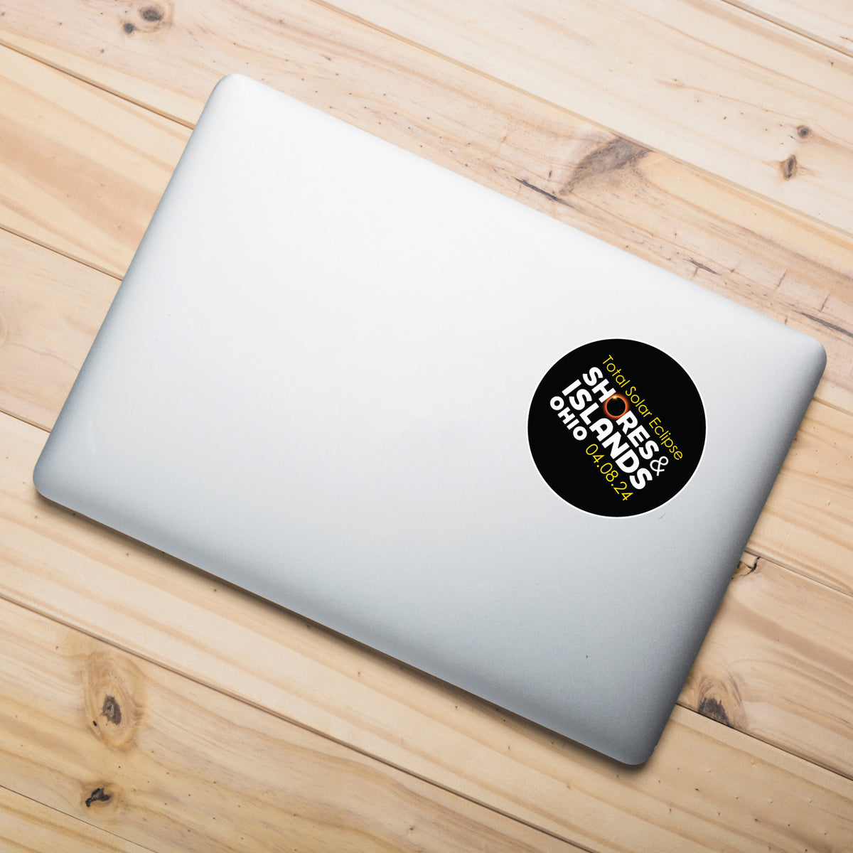 Lake Erie Love - Shores and Islands Ohio - Shores and Islands Solar Eclipse Decal Sticker