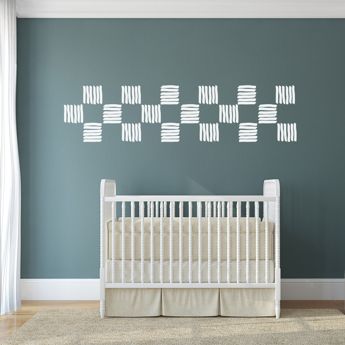 Square Brushstrokes Decal Set