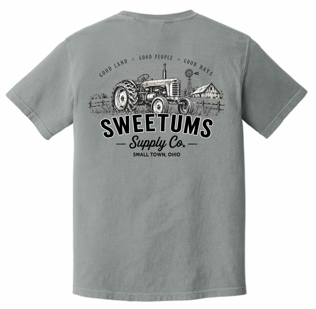 Good Land, Good People Tractor - Unisex Gray T-Shirt